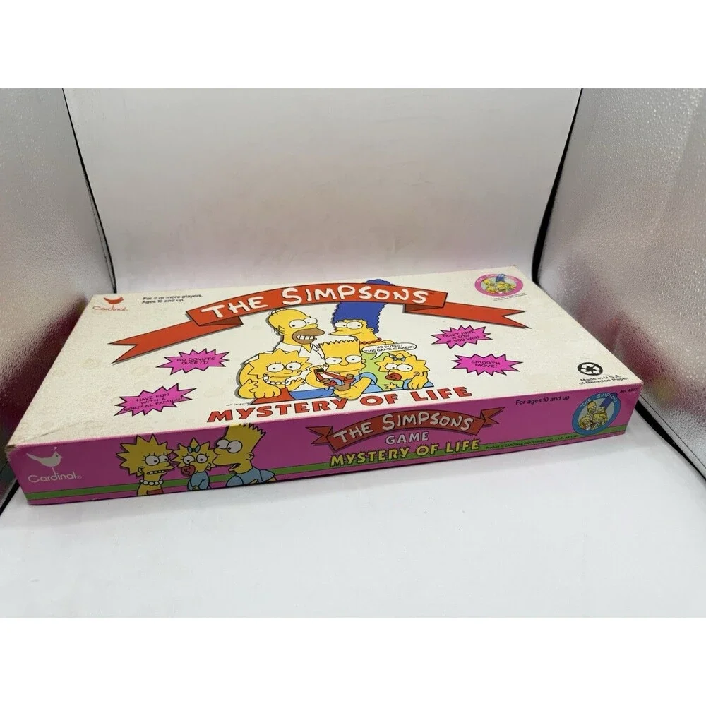 The Simpsons Mystery Of Life Board Game By Cardinal Vintage 1990 Complete